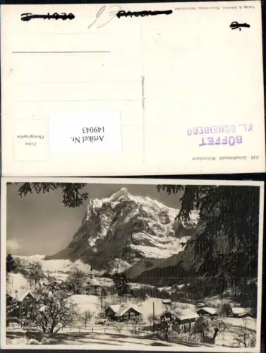 149043,Grindelwald Wetterhorn 1930 Kt Bern