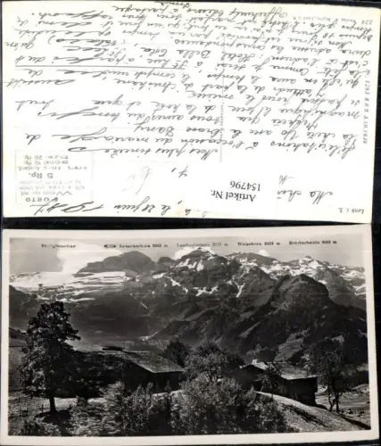 154796,Lenk i. Simmental m. Gipfelkarte 1947 Kt Bern