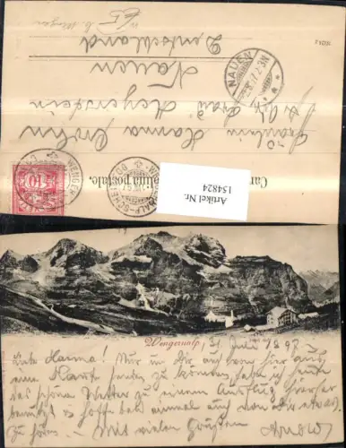 154824,Wengernalp Scheibegg b. Wengen 1897 Kt Bern