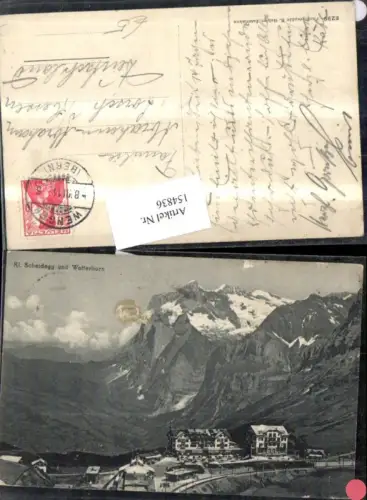 154836,Kl Scheidegg u. Wetterhorn Bergbahn Bergstation 1914 Kt Bern
