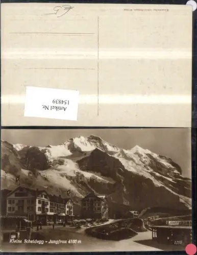 154839,Kleine Scheidegg Jungfrau Bergbahn Bergstation Kt Bern