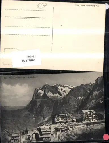 154849,Kleine Scheidegg Wetterhorn Bergbahn Station Bergstation Kt Bern