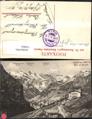 154865,Wengernalp Blick a. Mürren Kt Bern