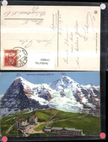 154883,Kleine Scheidegg Bergstation Bergbahn 1925 Kt Bern