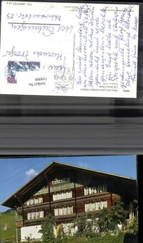 154909,Altes Haus b. Dorfplatz Habkern Interlaken 1970 Kt Bern