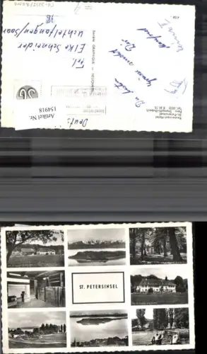 154918,St Peterinsel Mehrbild Ak Bielersee Restaurant Hotel Fam. Stampfli-Dubach Kt Bern