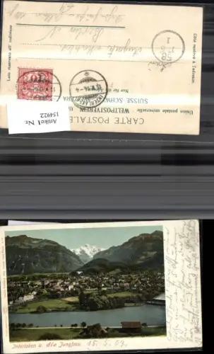 154922,Interlaken u. d. Jungfrau 1904 Kt Bern