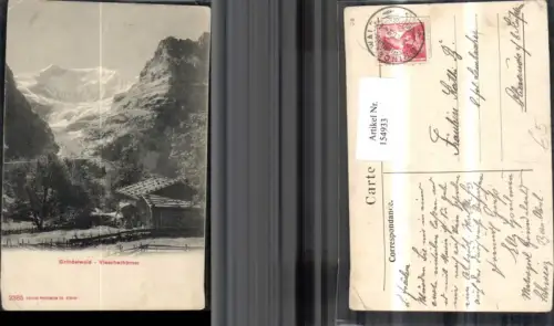 154933,Gridnelwald Viescherhörner Fiescherhörner 1909 Kt Bern