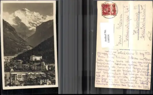154934,Interlaken u. d. Jungfrau 1927 Kt Bern