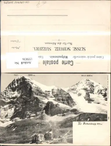 155836,Kleine Scheidegg Grindelwald Lauterbrunnen Bahnstation Hotel Kt Bern