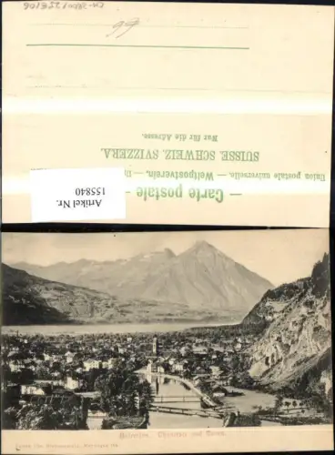 155840,Unterseen Thunersee u. Niesen Thun Kt Bern