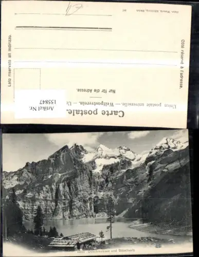 155847,Oeschinensee u. Blümlisalp Kandersteg Kt Bern