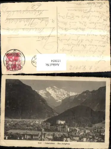 155854,Interlaken Jungfrau 1912 Kt Bern
