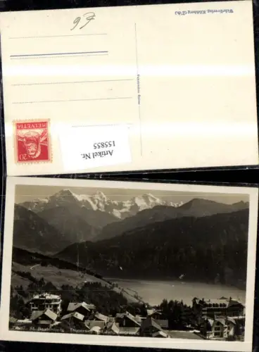 155855,St Beatenberg Thunersee u. Jungfraugruppe Thun Kt Bern