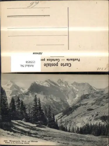 155858,Wengeralp Blick a. Mürren Wengen Kt Bern