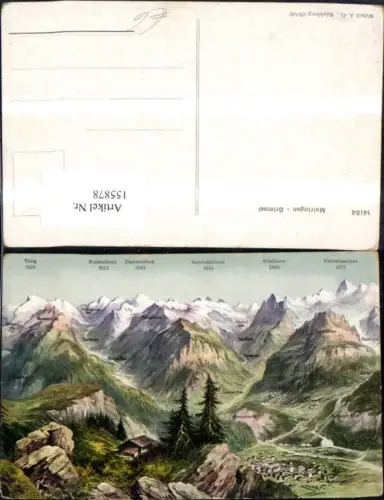 155878,Meiringen Grimsel Gipfelkarte Kt Bern