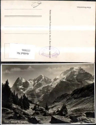 155886,Eiger Mönch u. Jungfrau Interlaken Kt Bern