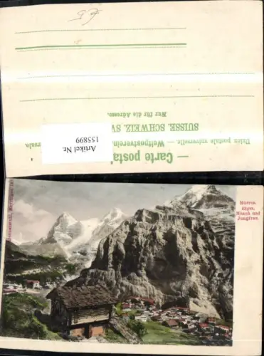 155899,Mürren Eiger Mönch u. Jungfrau Kt Bern