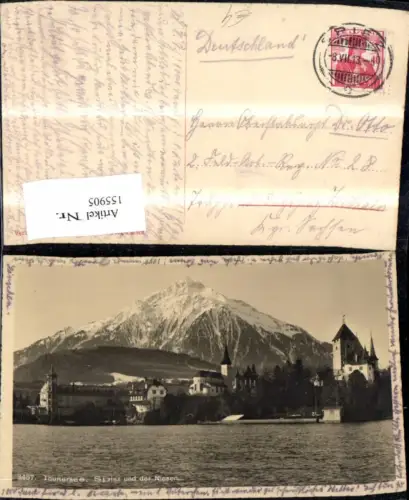 155905,Thunersee Spiez u. d. Niesen Thun 1913 Kt Bern