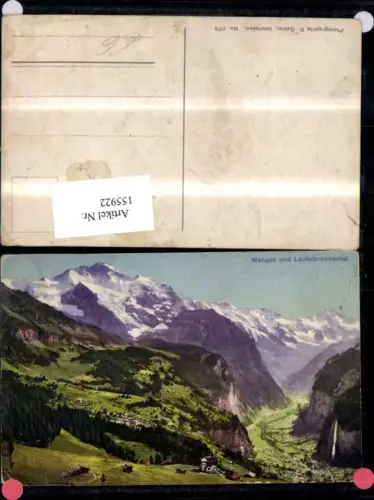 155922,Wengen u. Lauterbrunnenthal Kt Bern