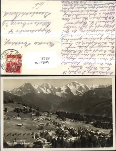 155951,Beatenberg Eiger Mönch u. Jungfrau 1930 Kt Bern