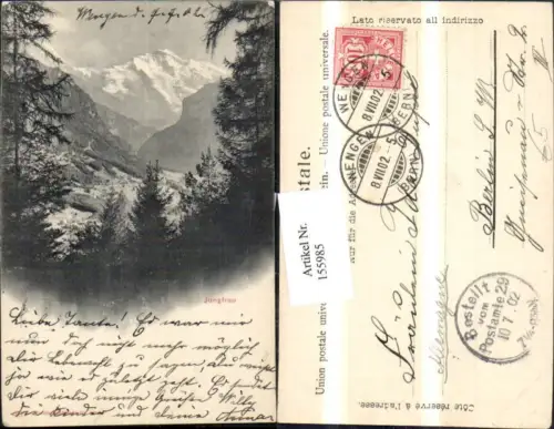 155985,Jungfrau Interlaken 1902 Kt Bern