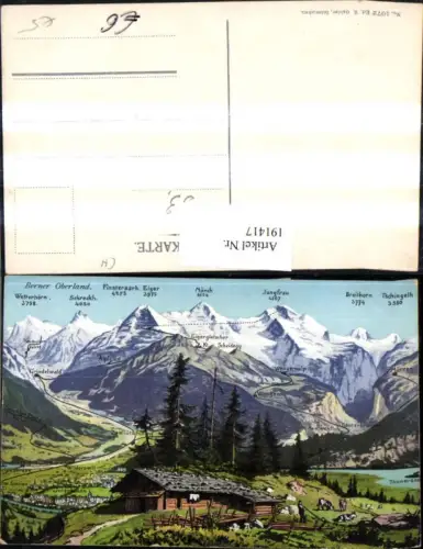 191417,Berner Oberland Interlaken Grindelwald Kl. Scheidegg Wengen Mürren Eiger Mönch Jungfrau Kt Bern