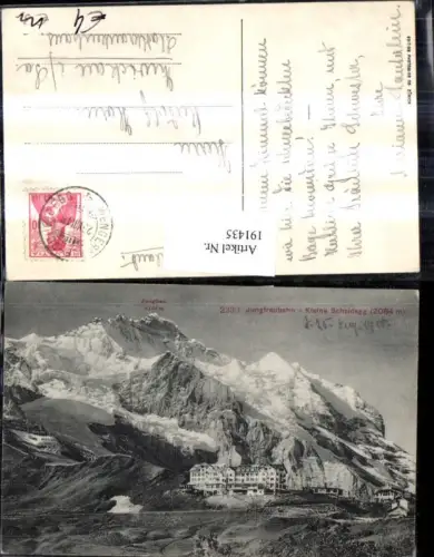 191435,Jungfraubahn Kleine Scheidegg m. Jungfrau Kt Bern