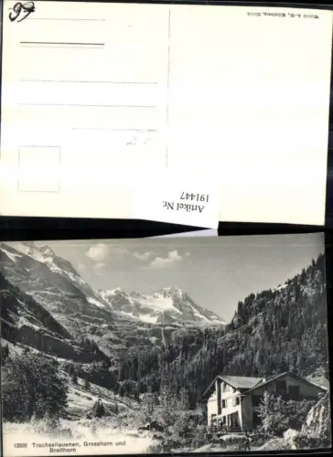 191447,Trachsellauenen Grosshorn u. Breithorn b. Lauterbrunnen Kt Bern