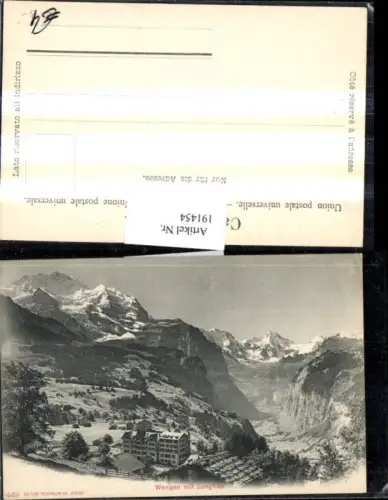 191454,Wengen Totale m. Jungfrau Kt Bern