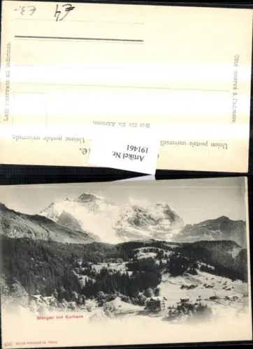 191461,Wengen Totale m. Kurhaus Kt Bern