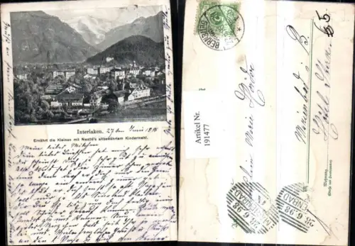 191477,Interlaken Teilansicht Kt Bern