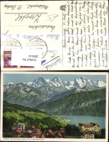 200141,Beatenberg geg. d. Jungfraugruppe Kt Bern