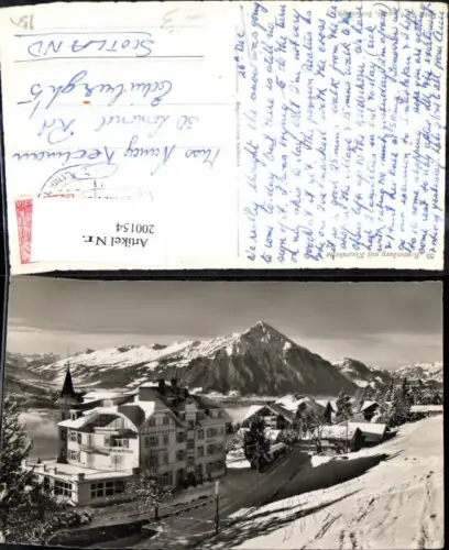 200154,Beatenberg m. Niesenkette Winteransicht Kt Bern