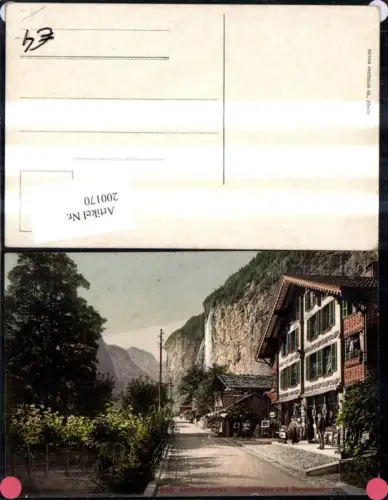 200170,Lauterbrunnen Dorfstrasse Staubbach Wasserfall Kt Bern