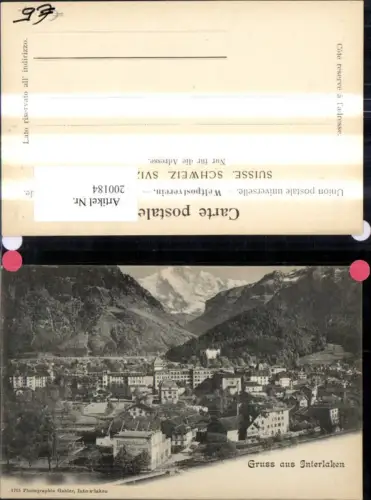 200184,Interlaken Ansicht Kt Bern
