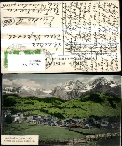 200205,Adelboden Kleiner u. Grosser Lohner Kt Bern