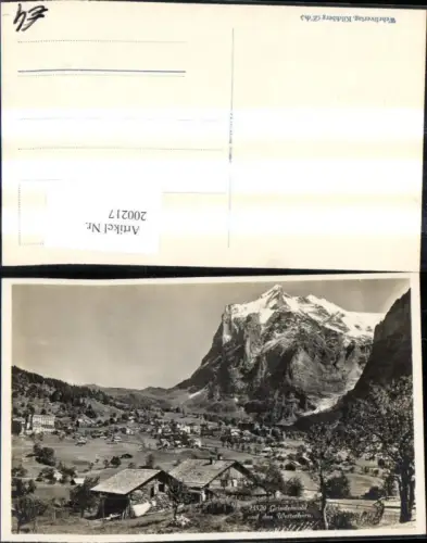 200217,Grindelwald u. d. Wetterhorn Kt Bern