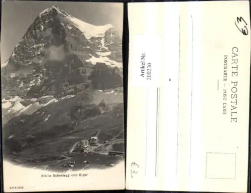 200230,Kleine Scheidegg m. Eiger Bergbahn Station Kt Bern
