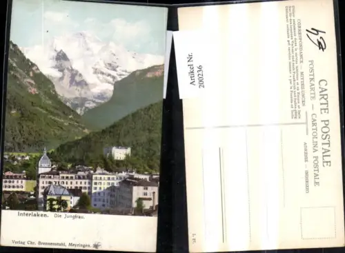 200236,Interlaken m. Jungfrau Kt Bern