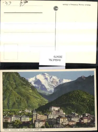 203479,Interlaken u. d. Jungfrau Teilansicht Kt Bern