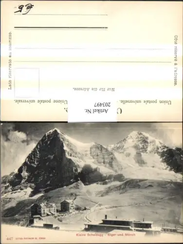 203497,Kleine Scheidegg Eiger u. Mönch Kt Bern