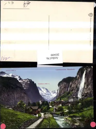 203499,Lauterbrunnen Staubbach Wasserfall Grosshorn Jungfrau Kt Bern