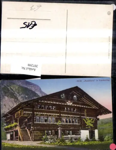 207298,Ruedihaus i. Kandersteg Kt Bern