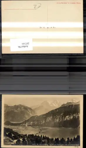 207344,St Beatenberg Blick a. Thunersee u. Jungfraugruppe Kt Bern