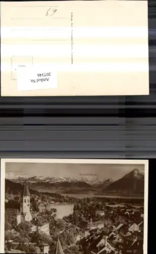 207346,Thun u. d. Alpen Gipfelkarte Kt Bern