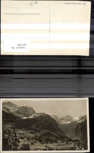 207359,Foto Ak Wengen Jungfrau u. Breithorn Kt Bern