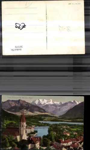 207379,Thun Totalansicht m. d. Alpen Kt Bern