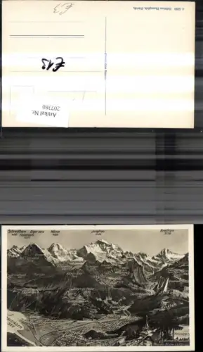 207380,Berner Oberland m. Harder Kulm Gipfelkarte Lagekarte Kt Bern