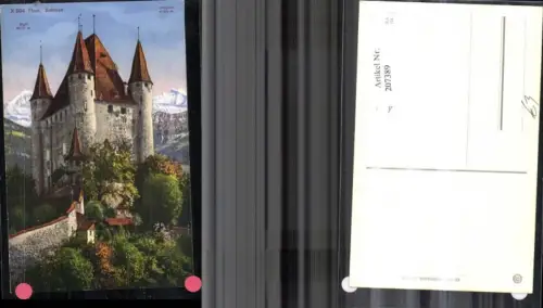 207389,Thun Schloß m. Jungfrau Eiger Kt Bern